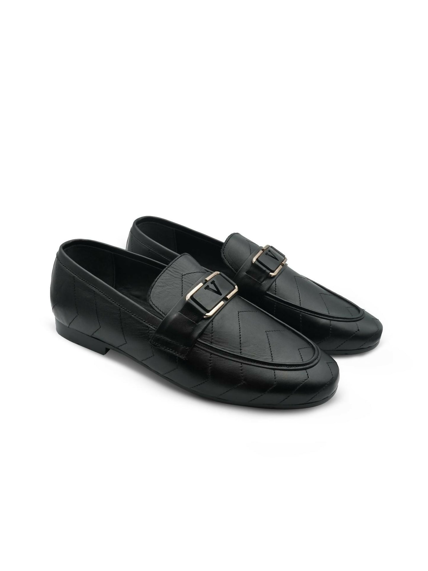 Black Royale Leather Men’s Formal Shoes-7591