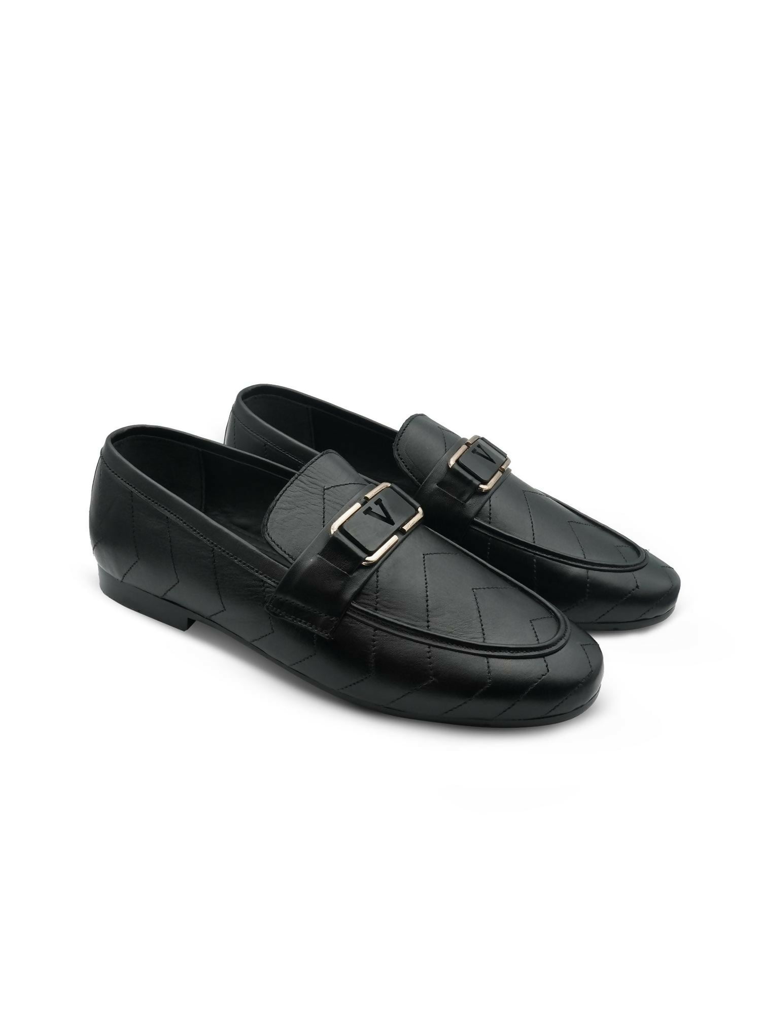 Black Royale Leather Men’s Formal Shoes-7591