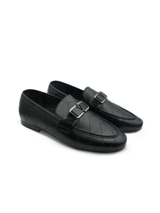 Black Royale Leather Men’s Formal Shoes-7591