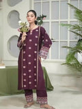 Stylish Collection Aaraish Linen Embroidered Stitched 2-Piece Suit-Nazakat