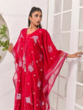 Farooq Hameed Studio Velvet Embroidered Kaftan Set-Misa