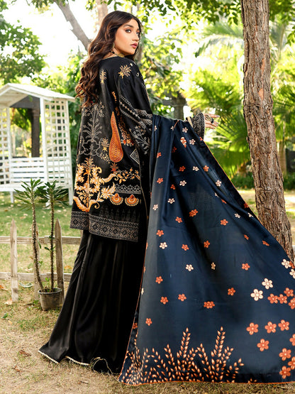 Binilyas Kotail Embroidered Unstitched 3-Piece Suit-766-A