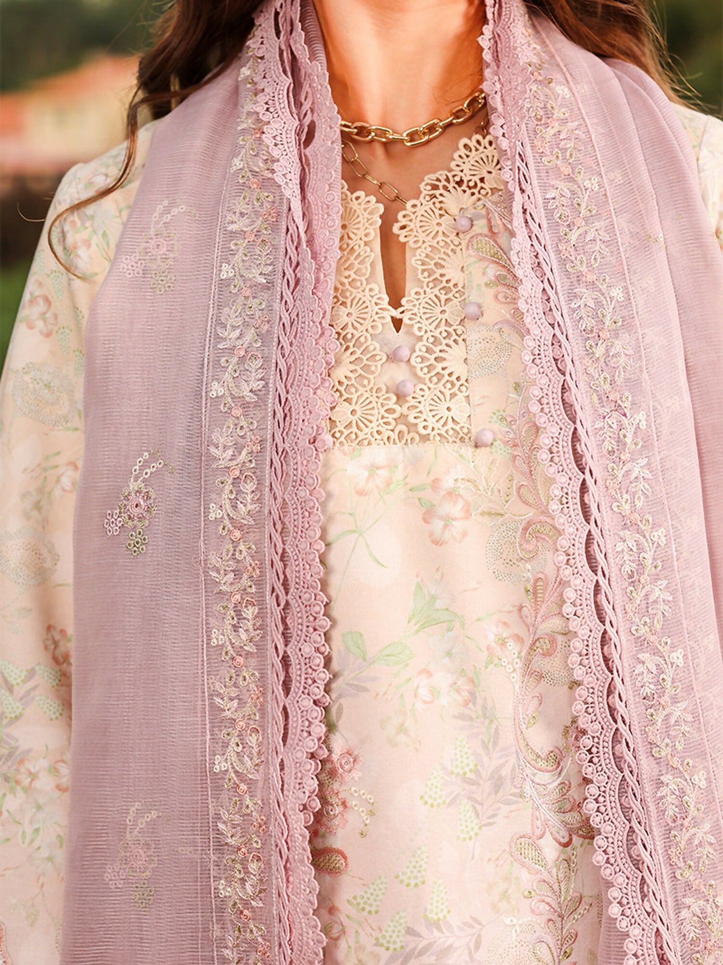 Rang Rasiya Florence Summer Edit'26 Lawn Embroidered Unstitched 3-Piece Suit-Haneen