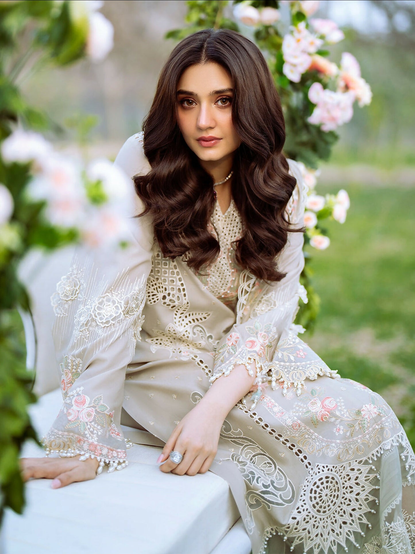 Binilyas Freesia Lawn Embroidered Stitched 3-Piece Suit-104-B