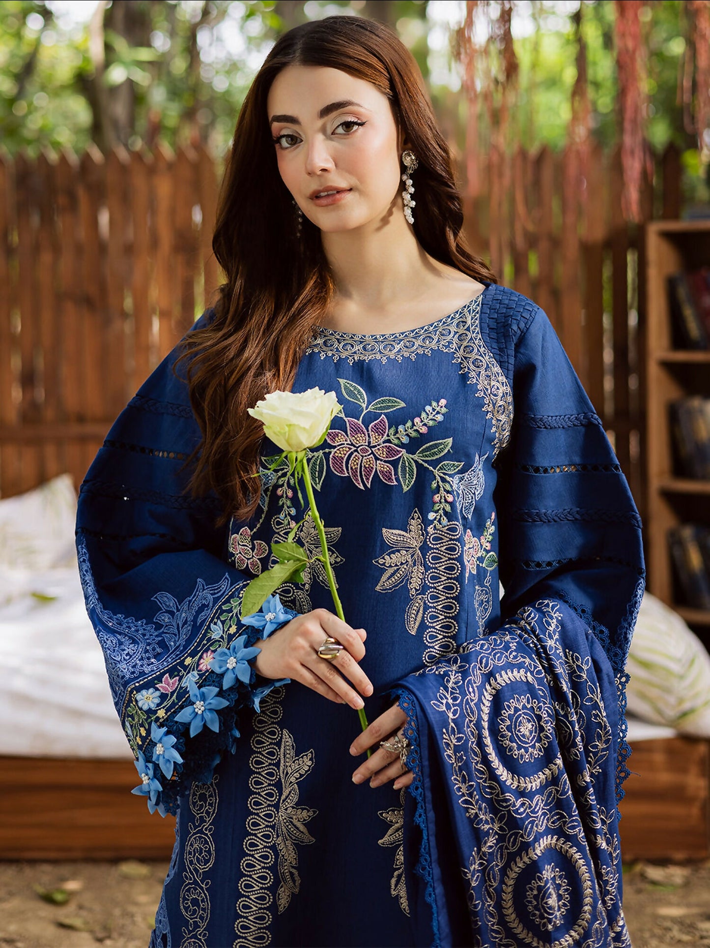 Parishay Winterwood Tales Khaddar Embroidered Unstitched 3-Piece Suit- WW - 02