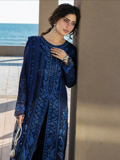 Mahnur Sirene Luxury Lawn'26 Embroidered Stitched 3-Piece Suit-S-15