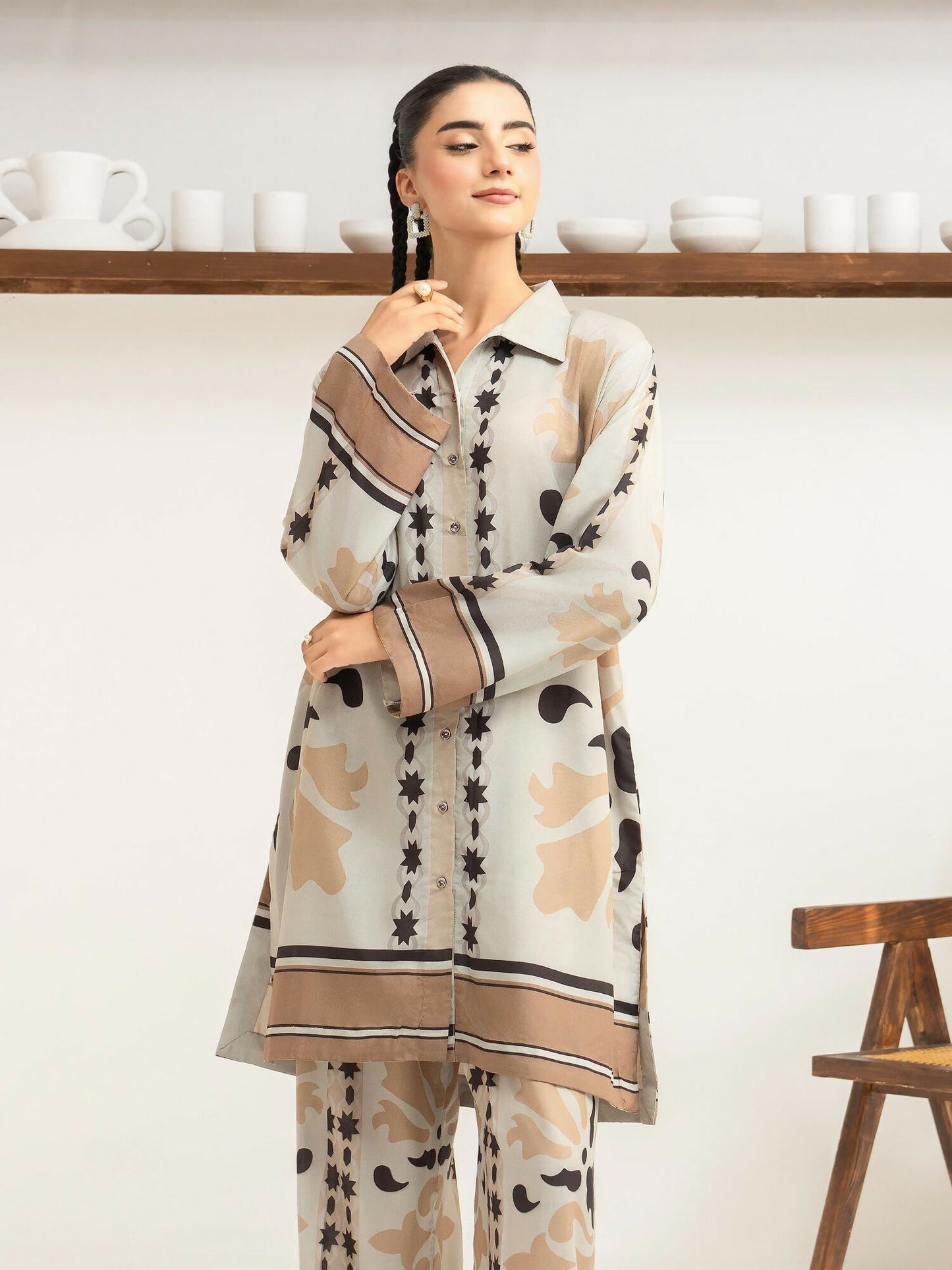 Panache Apparel Florise Lawn Printed Co-Ord Set-Elva