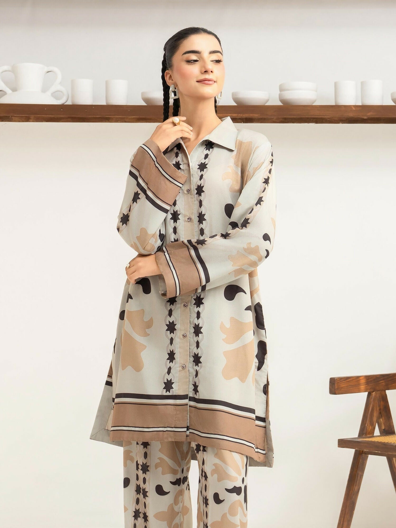 Panache Apparel Florise Lawn Printed Co-Ord Set-Elva