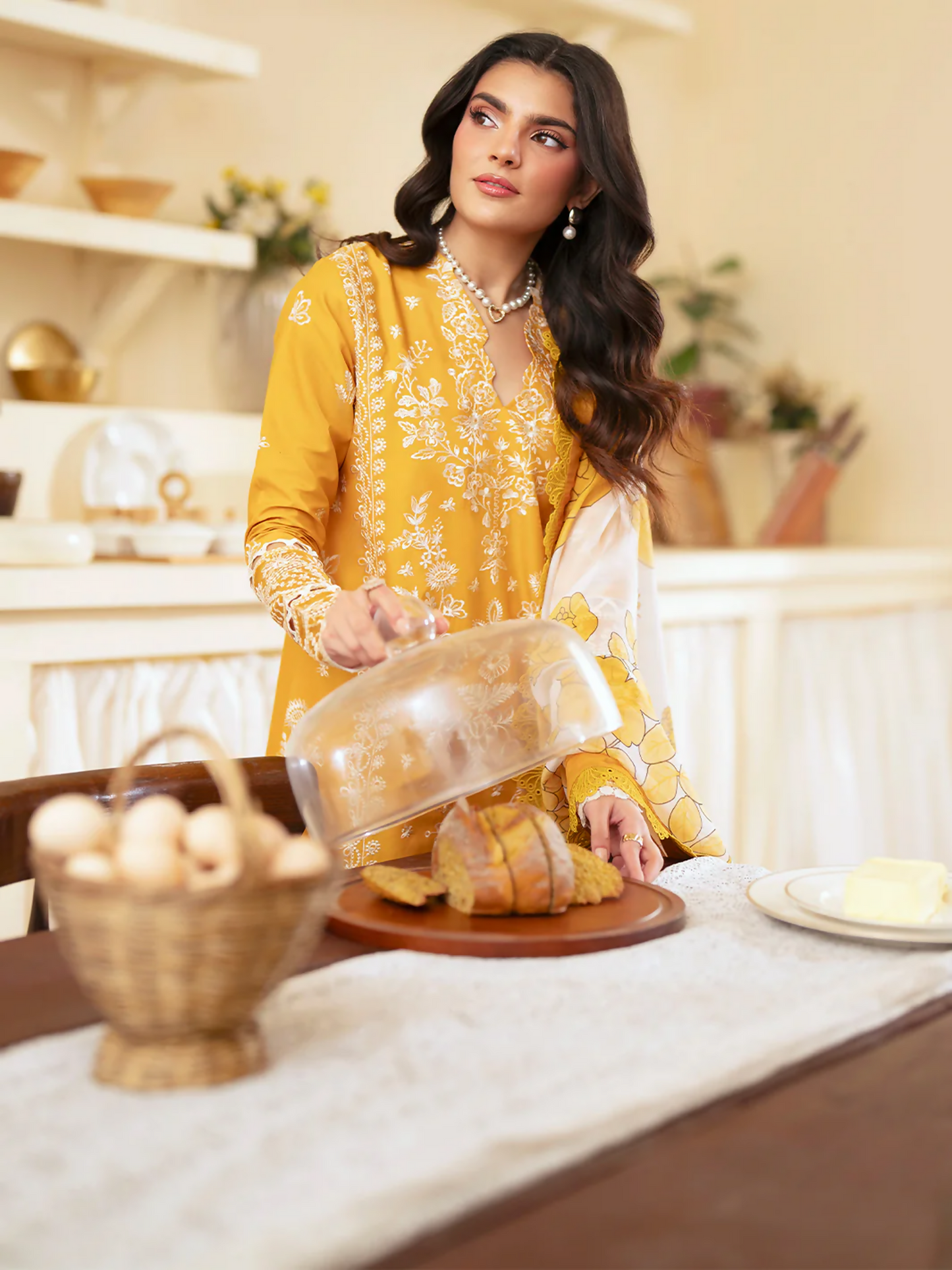 Mahnur Ember Lawn Embroidered Stitched 3-Piece Suit-EM-013
