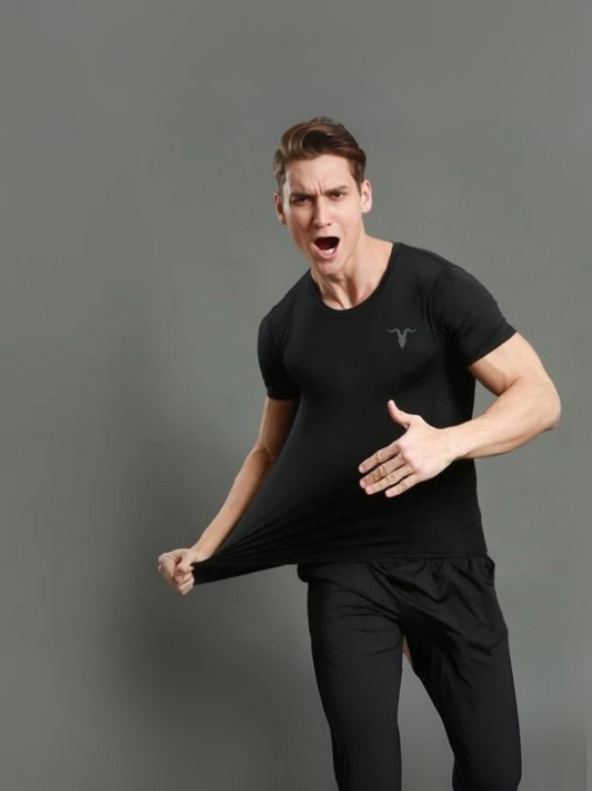 Black Jupiter Plain Reflector Logo Tee-Shirt-13527