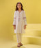 Velvour Girls Cotton Embroidered Stitched 2-Piece Suit-VG106-C