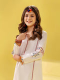 Velvour Girls Cotton Embroidered Stitched 2-Piece Suit-VG106-C