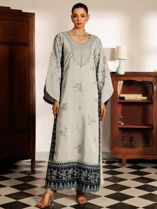 Panache Apparel Noore Eid Edit Raw Silk Embroidered Stitched Suit-Yara
