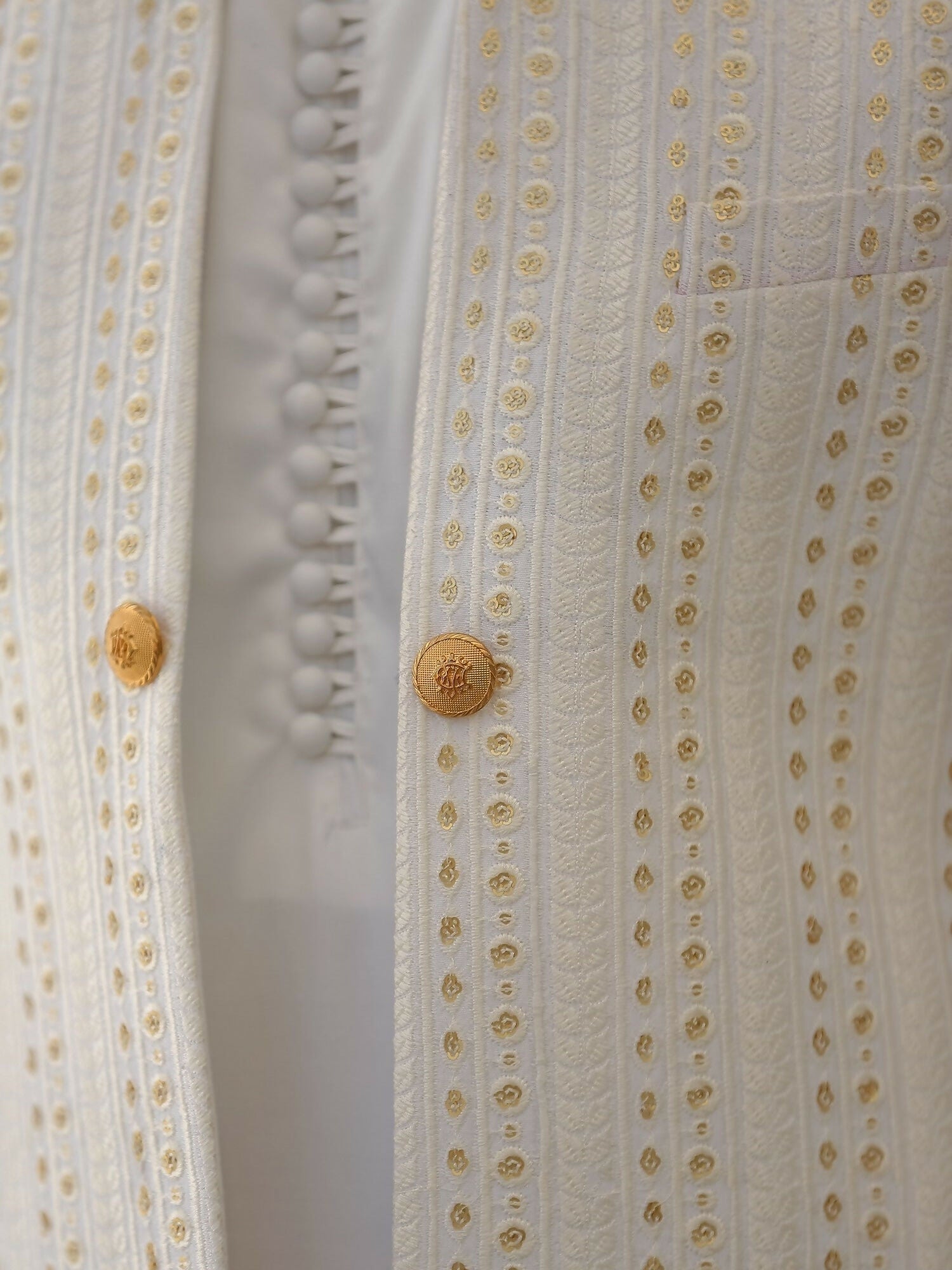 Gem Garments Afsanah Raw Silk Embroidered Prince Coat-Sheraz