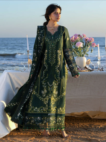 Mahnur Sirene Luxury Lawn'26 Embroidered Stitched 3-Piece Suit-S-03