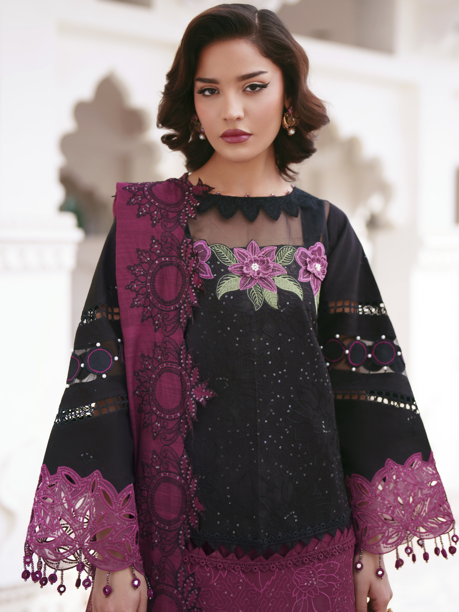 Parishay Shangrila Lawn Embroidered Unstitched 3-Piece Suit-SLA-02