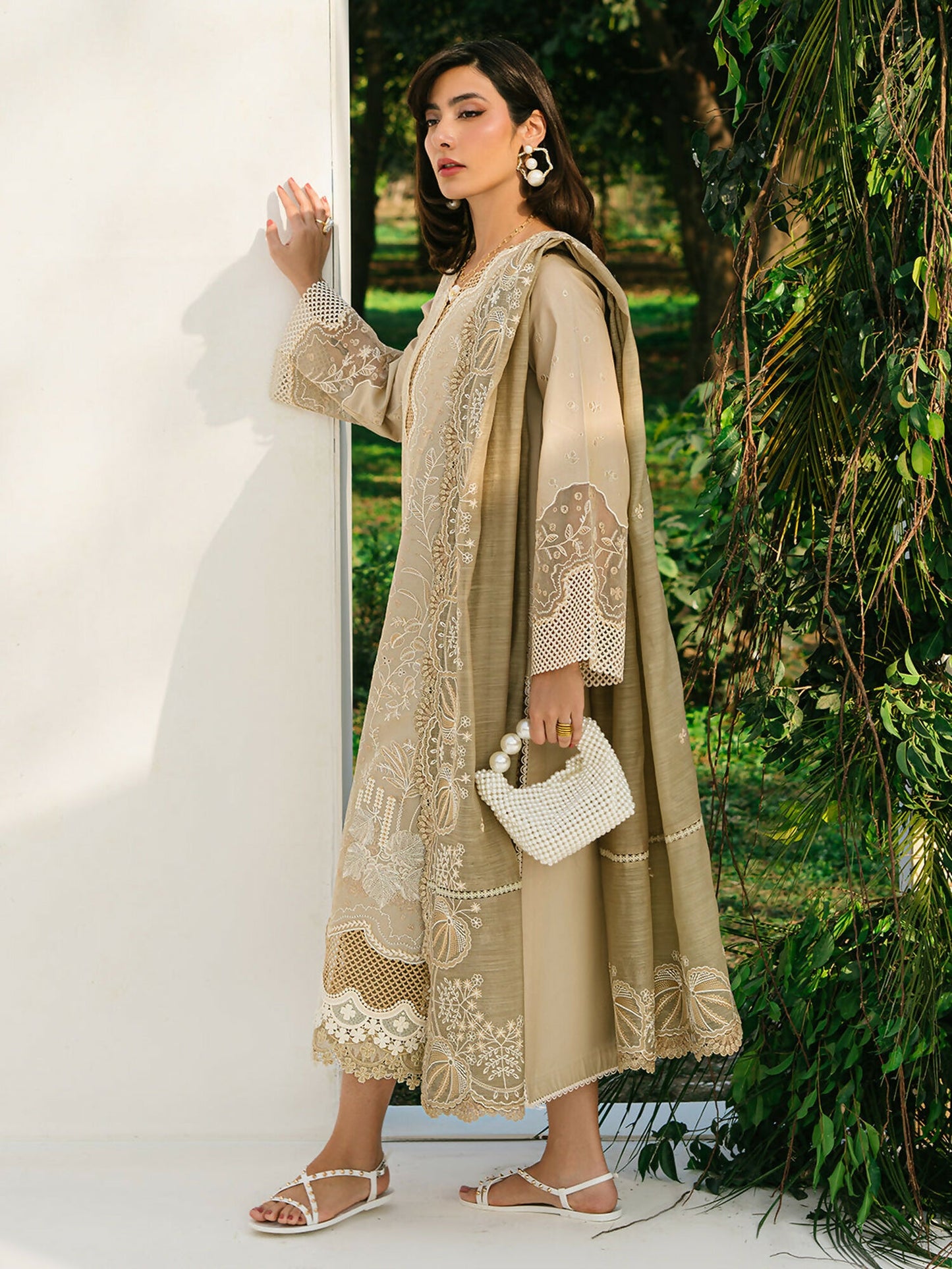 Binilyas Lawn Embroidered Unstitched 3-Piece Suit-232-B