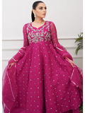 Allure By IH Lehr Chiffon Embroidered Lehenga-Very Berry
