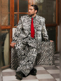 Hussain Rehar Pay Day Vol IV Silk Printed Stitched 2-Piece Suit-Domino