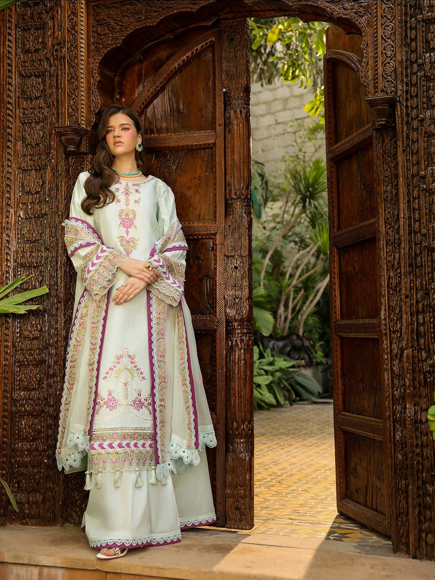 Mahnur Shanaya Vol 2 Lawn Embroidered Unstitched 3-Piece Suit-SH-12