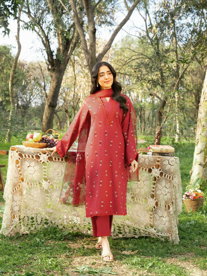Panache Apparel Serenity Cotton Lawn Embroidered Stitched Suit-Reverie
