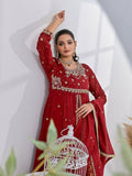 Ruby's Couture Chamak Dhamak Silk Embroidered Lehenga-Rung Reza