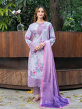 Panache Apparel Raw Silk Embroidered Stitched Suit-Lavender Bloom