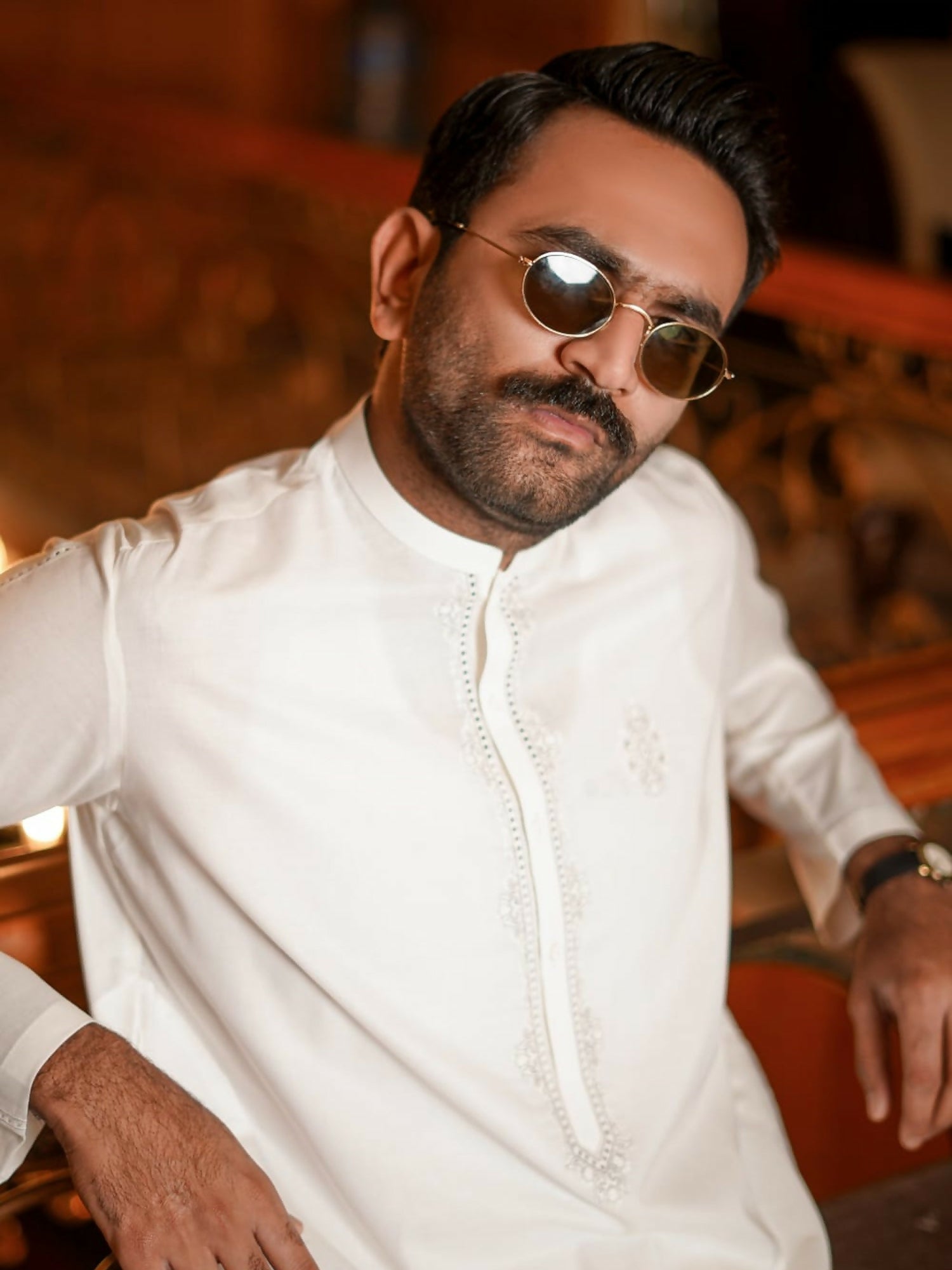 Fabrich Virsa Cotton Embroidered Unstitched Shalwar Kameez-Snow