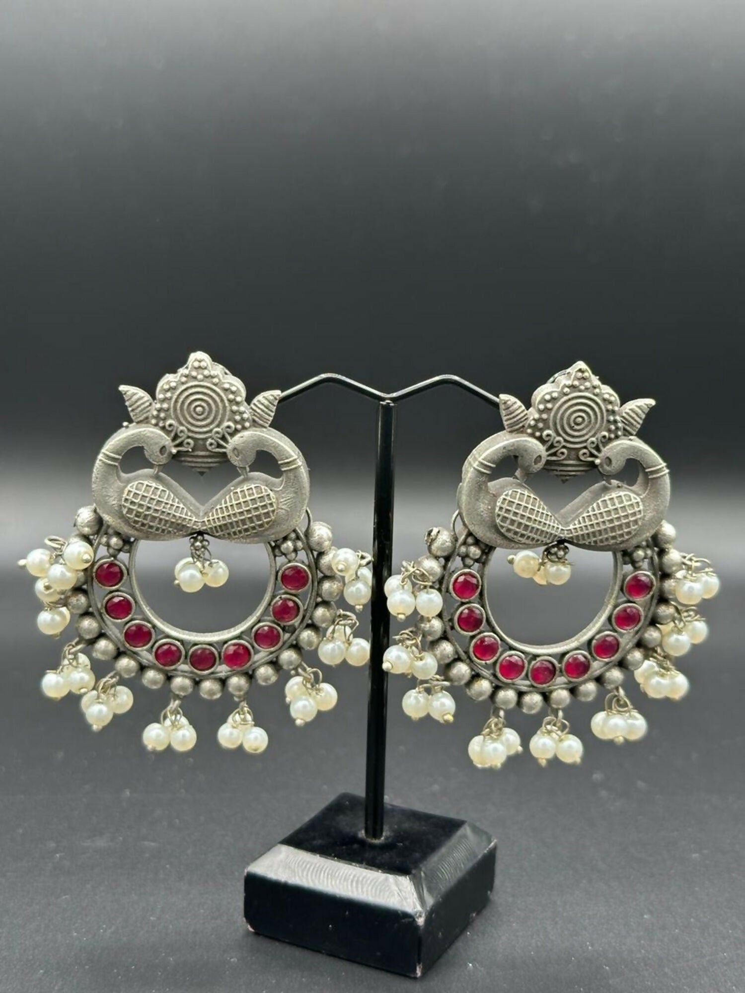 H&A Jewellery Handmade Brass Oxidized Studs