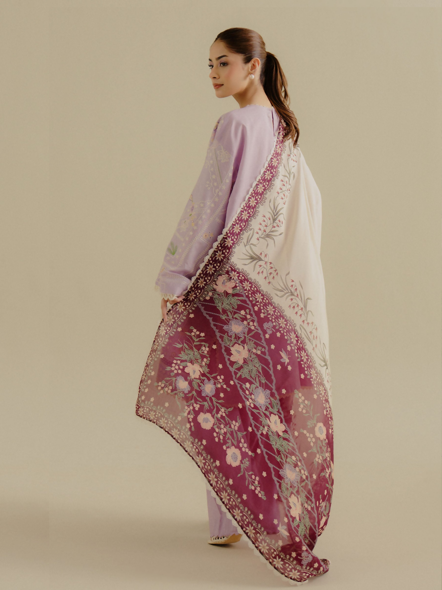 Zara Shahjahan CoCo Lawn Embroidered Unstitched 3-Piece Suit-Nyssa-10B