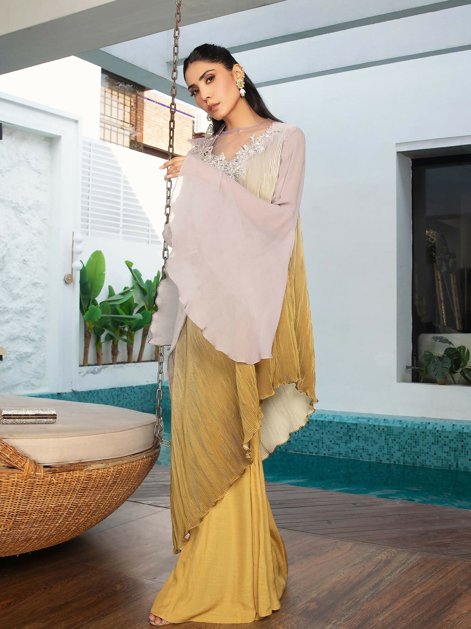 Shiza Hassan Sublime Luxury Pret Silk Embellished Stitched 2-Piece Suit-Stera