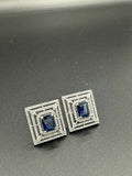 H&A Jewellery One Carat Silver Rhodium Plated Earrings