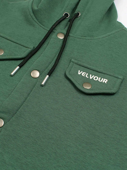 Velvour Fleece Hooded Tracksuit-VWT39-A