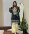 Tehzeeb Libas Lawn Embroidered Stitched 3-Piece Suit-Sajjal B