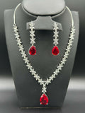H&A Jewellery One Carat Silver Rhodium Plated Jewellery Set