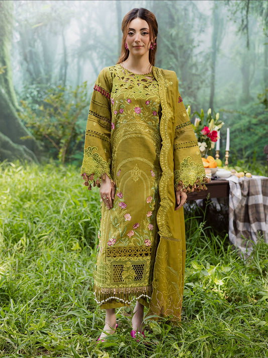 Parishay Winterwood Tales Khaddar Embroidered Unstitched 3-Piece Suit- WW - 05