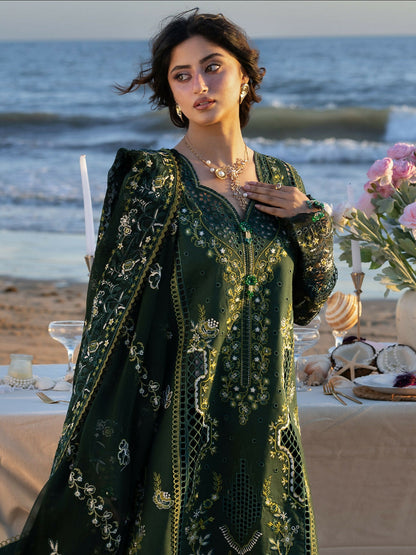 Mahnur Sirene Luxury Lawn'26 Embroidered Unstitched 3-Piece Suit-S-03