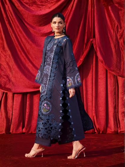 Parishay Summer Queen Lawn Embroidered Unstitched 3-Piece Suit-SQ-09