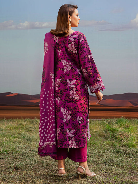 Parishay Rang e Sarma Khaddar Embroidered Unstitched 3-Piece Suit-SAR-09