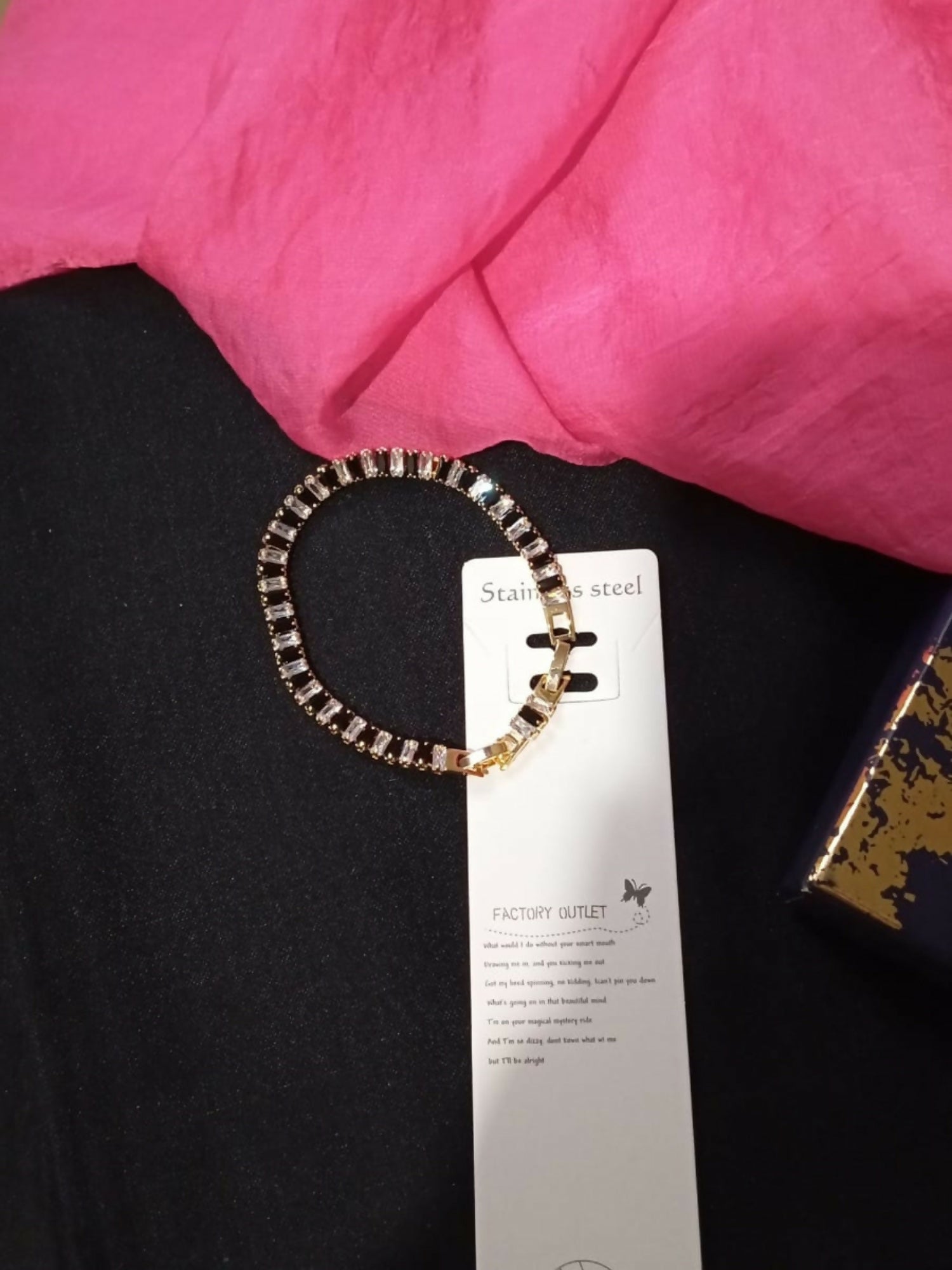 Joyels Black and White Racket Bracelet