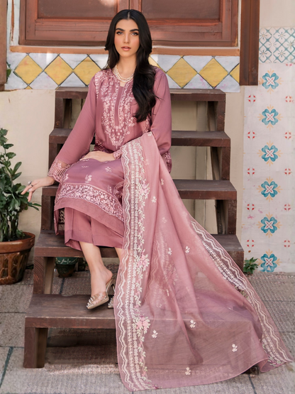 Panache Apparel Viscose Embroidered Stitched 2-Piece Suit-Sehal