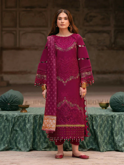 Parishay Mastani V2 Lawn Embroidered Unstitched 3-Piece Suit-MI - 01
