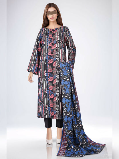 Saya Cotton Khaddar Printed Unstitched 3-Piece Suit-U04-24350-05B