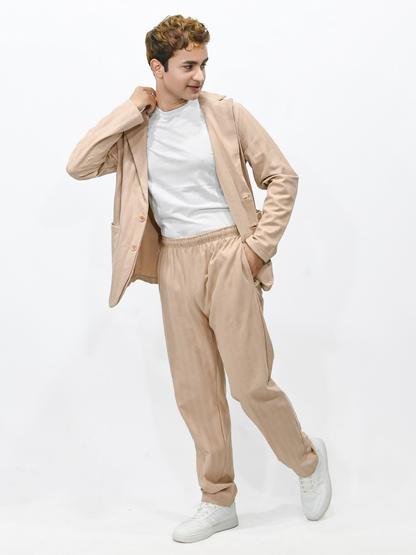 Jupiter Celebrity Self Textured Gender Neutral Skin Casual Pant Coat-14864