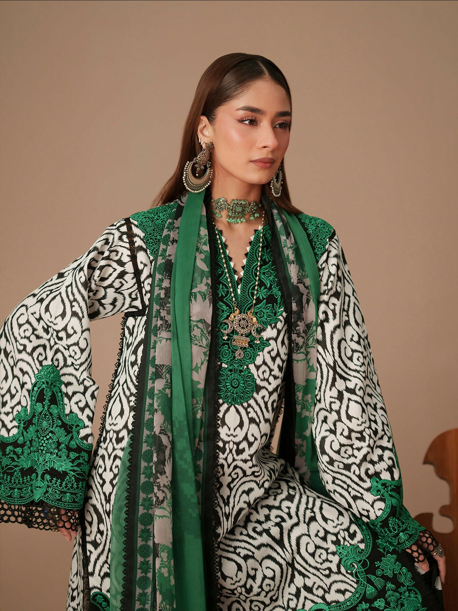 Binilyas Jojo Summer'26 Lawn Embroidered Unstitched 3-Piece Suit-85A