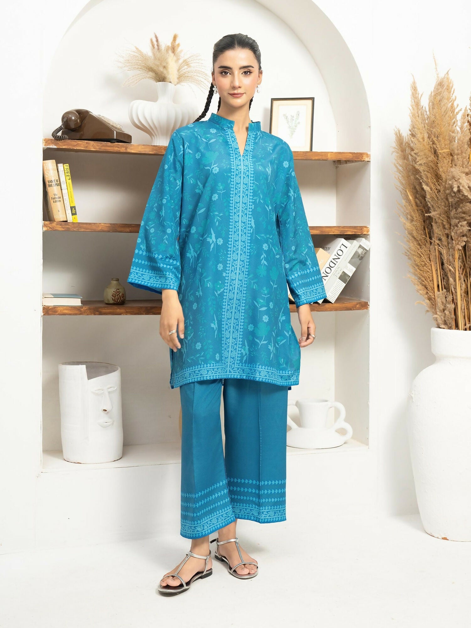 Panache Apparel Florise Lawn Printed Co-Ord Set-Cassia