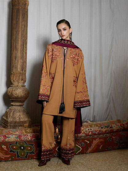 Jugnu by Hussain Rehar Karandi AW 25 - Edit III Embroidered Unstitched 3-Piece Suit-Zrov