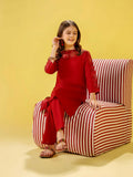 Velvour Girls Cotton Embroidered Stitched 2-Piece Suit-VG154-A