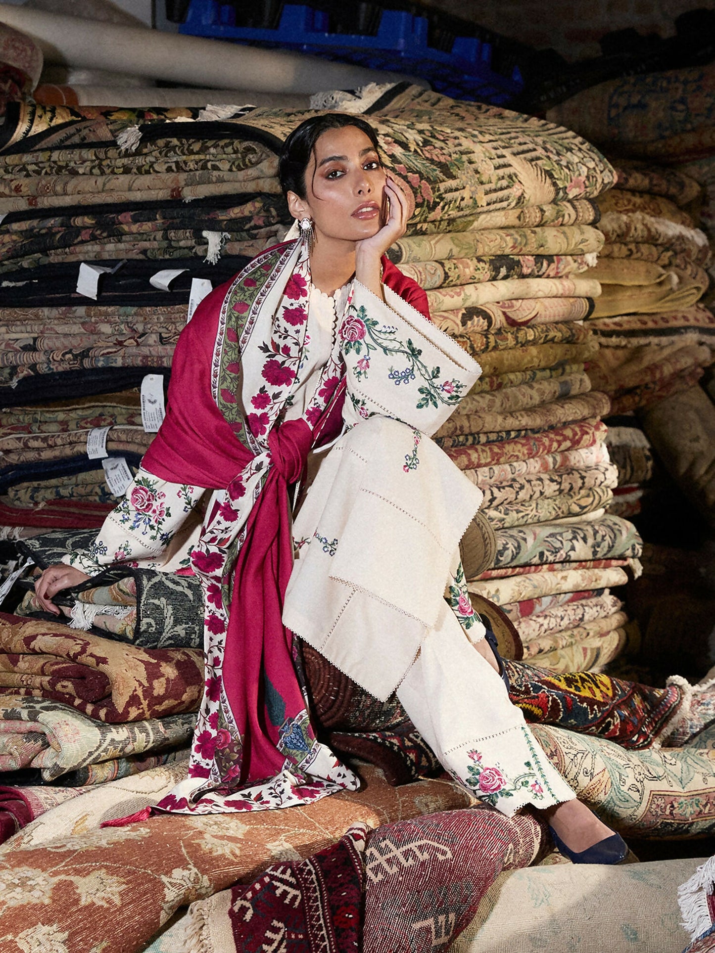 Jugnu by Hussain Rehar Karandi AW 25 - Edit III Embroidered Unstitched 3-Piece Suit-Zura