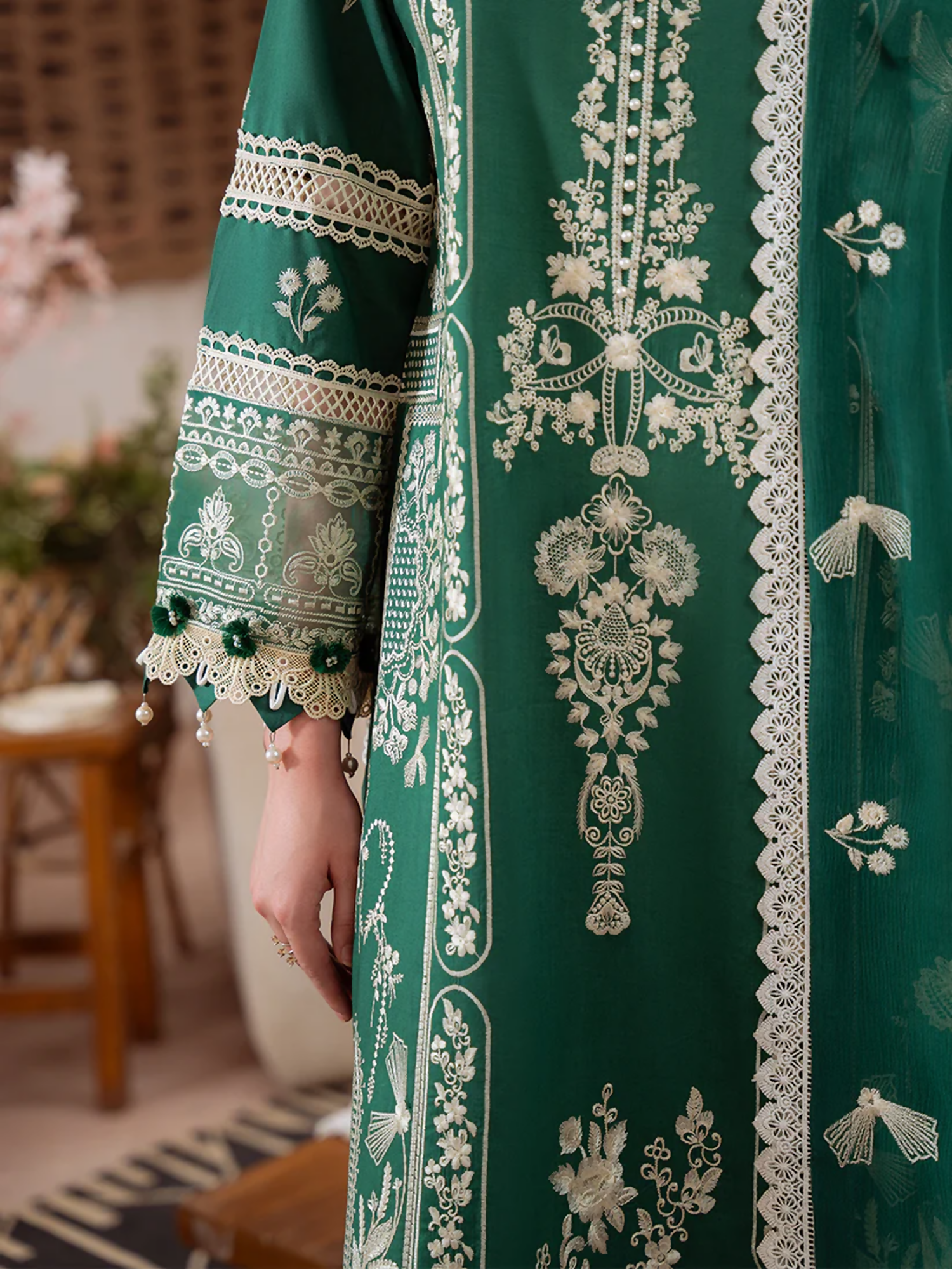Mahnur Shanaya Lawn Embroidered Stitched 3-Piece Suit-SN-04